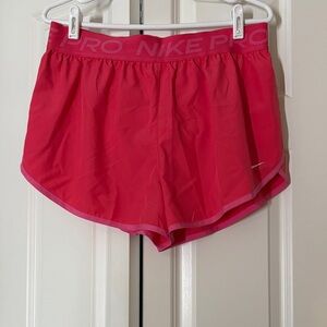 Nike Pro Bright Pink Shorts